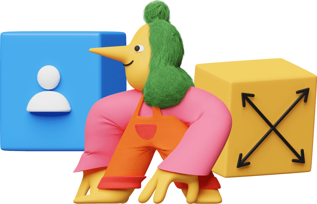 Shapes with a funny character